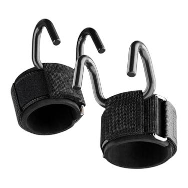 Imagem de predolo 2 peças de ganchos para levantamento de peso, alças de pulso multifuncionais para levantamento terra resistente, alças para barra de musculação