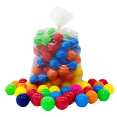 Imagem de Saco de Bolas de Piscina Coloridas Infantil - 50 Unidades de Bolinhas 