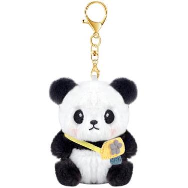 Imagem de Chaveiro Plwelth Panda Plush para mulheres e meninas amarelo