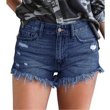 Imagem de Shorts jeans Onlypuff, jeans juvenis cortados com bolsos GG