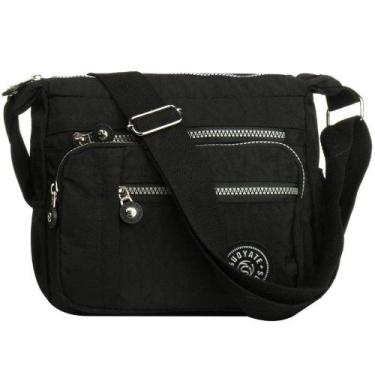 Imagem de Bolsa tiracolo YYW, ombro multifuncional para mulheres, preta