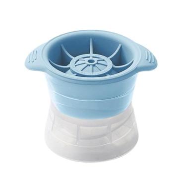 Imagem de bandeja de molde de gelo silicone em forma de basquete bolo sorveteira