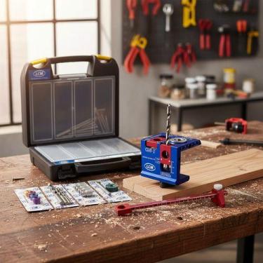 Imagem de Kit Completo Gabarito Cavilha E Minifix- Lcm