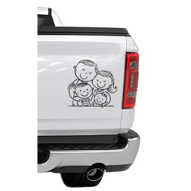 Imagem de Adesivo De Carro Família Feliz Mod60
