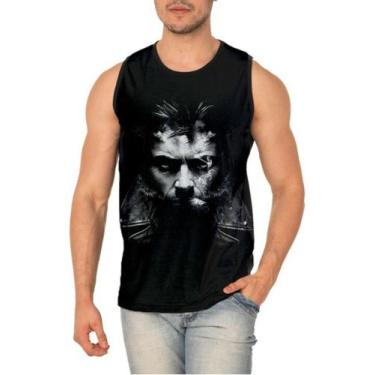 Imagem de Regata Masculina Wolverine Logan Blusa X-men 163 - smoke, Preto, P