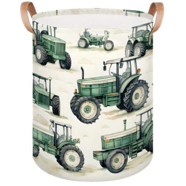 Imagem de Cesto de roupa suja Gumuslen 41x53 cm Caixa de armazenamento dobrável
