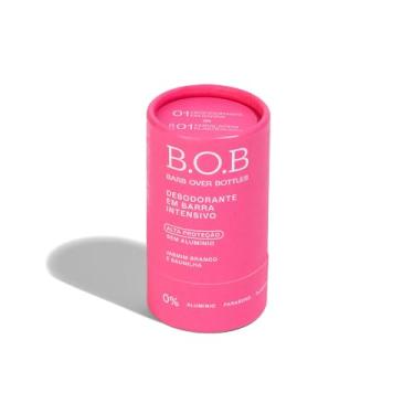 Imagem de Desodorante em Barra Intensivo Jasmim Branco e Baunilha B.O.B | Alta Proteção, sem alumínio, natural, vegano, livre de crueldade, sustentável, livre de plástico, waterless, 0% álcool.