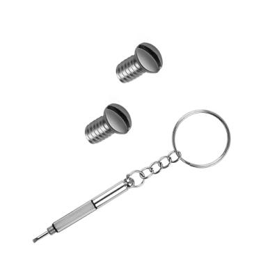 Imagem de Glintbay Conjunto de 2 peças de parafusos redondos e 1 peça de chave de fenda multifuncional para óculos de sol RayBan RB3509/RB4264/RB4263/RB4175