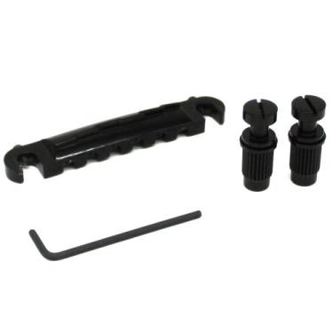 Imagem de Ponte guitarra wraparound turn over SL1 Preta 2 pivôs - SPIRIT