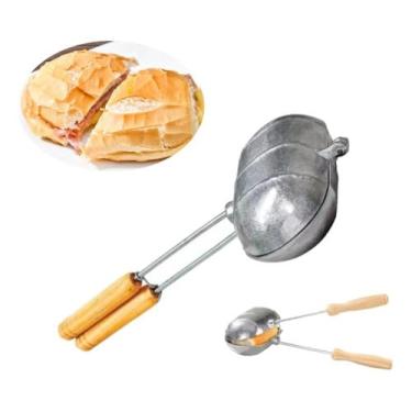 Imagem de Sanduicheira Tostequeira Pão Frances Em Aluminio Fundido