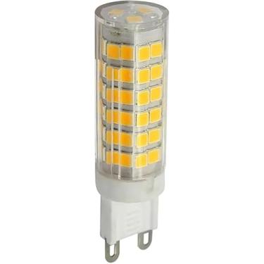 Imagem de Lâmpada LED G9, 7W, Branco Quente, para Lustres e Pendentes de Cristal, 110V ou 220V, Amarelo