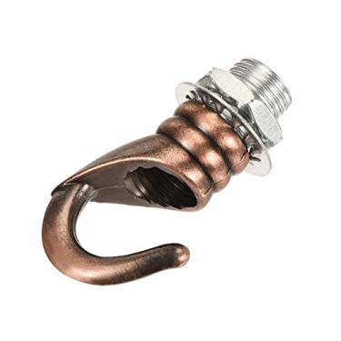 Imagem de Acessórios para ganchos de teto de liga de 23 mm x 31 mm para lustre placa de luz pendente de teto, bronze vermelho