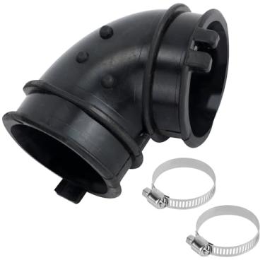 Imagem de W10445975 Mangueira de cotovelo para lava-louças e kit de 2 braçadeiras, peças de reposição da mangueira da bomba de circulação da máquina de lavar louça, compatíveis com IKEA Jenn-Air Ge substitui