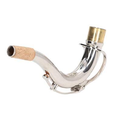 Imagem de LiebeWH Pescoço Curvado para Saxofone Tenor, Pescoço de Cotovelo de Sax de Metal, Som de Alta Ressonância, Diâmetro de 28 Mm, Adequado para Saxofones Tenor