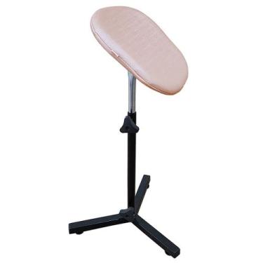 Imagem de Suporte Parapé Tripé Pedicure articulado Desmontável Almofada Estofada