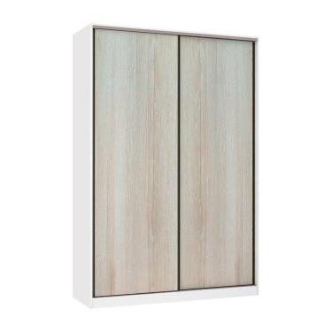 Imagem de Guarda Roupa 2 Portas De Correr 159cm Branco Com Crema