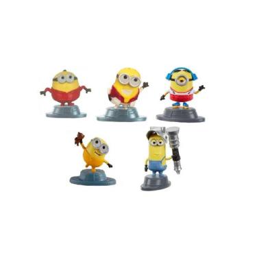 Imagem de Kit 5 Mini Figuras Minions A Origem De Gru 5cm Mattel Hbc34 Escolha, K