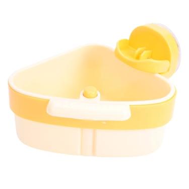 Imagem de Yinhing Ventosa Rack de Canto Triangular Pia Filtro Cesto Filtro de Drenagem Pia Filtro de Canto Com Ventosa Poderosa para Isolamento de Resíduos de Cozinha Organização de Bancada (Laranja)