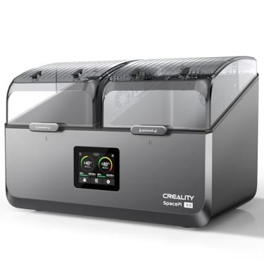 Imagem de Creality Secador de filamento 4 carretéis, caixa de armazenamento de filamento Space Pi X4: câmaras de aquecimento independentes duplas de até 85 °C, modo de armazenamento de economia de energia