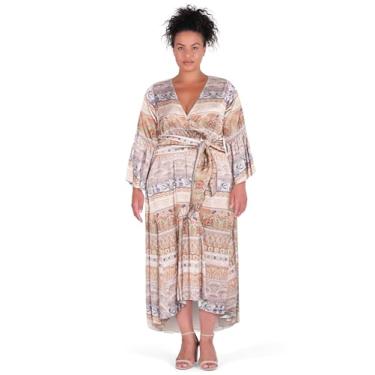 Imagem de City Chic Vestido feminino plus size - Marilyn Maxi, Estampado, 48