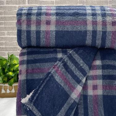 Imagem de Manta Casal Pop Xadrez Estampada Sibéria