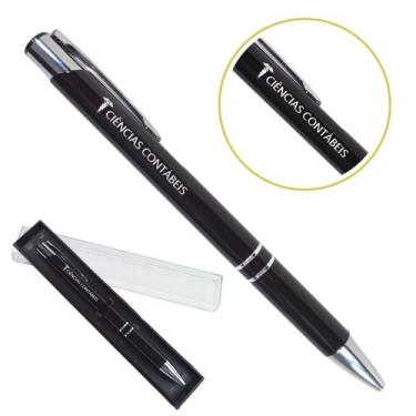 Imagem de Caneta Personalizada Coloridas Cursos Metal Profissional Ciências Cont