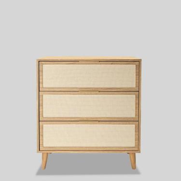 Imagem de Cômoda Kaya 3 Gavetas - Casavee, Tauari - Telinha Rattan
