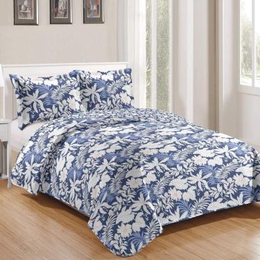 Imagem de Kit Cobre Leito Casal + 2 Porta-travesseiros Patchwork Siena - 2