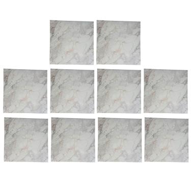 Imagem de Placa Adesiva 3D Marmore Kit 10 uni Autocolante Papel de Parede Obra Reforma Banheiro Cozinha Decoraçao Ambiente Casa