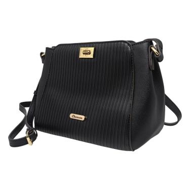Imagem de Bolsa Feminina Atemporal Resistente Textura Vertical Chenson