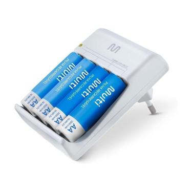 Imagem de Carregador de Pilhas Multilaser c/ 4 Pilhas AA CB054
