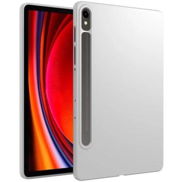 Imagem de WOGROO Capa para Samsung Galaxy Tab S9/ S9 FE 5G 2023, capa protetora de TPU macio de design fino para tablet Galaxy Tab S9 FE 27.7 cm/ S9 11 polegadas, cinza