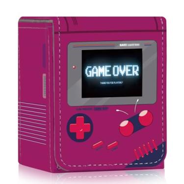 Imagem de sabermaster Card Deck Box Fits for YGO MTG,100+ Card Storage Box Trading Games PU Leather Storage Premium Deck Case (Game Rose Red)