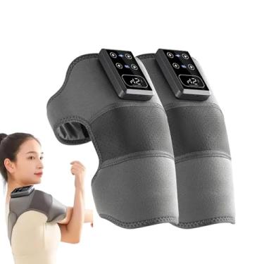 Imagem de Almofada de aquecimento para massagem no joelho, massageador de joelho aquecido,Almofada elétrica de massagem com cinta de joelho - Joelheira aquecida com bateria de alta capacidade de 3000mAh para pa