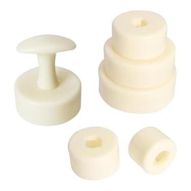 Imagem de ＫＬＫＣＭＳ Forma para mini tortas com socador e fundo removível, ideal para tortinhas de ovo, frutas e outras sobremesas.