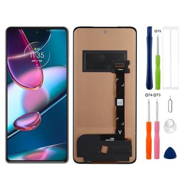 Imagem de Substituição de tela digital TFT LCD compatível com Moto Edge 30 (preto sem moldura) Montagem digitalizador de tela sensível ao toque com ferramentas de reparo - SEM impressão digital