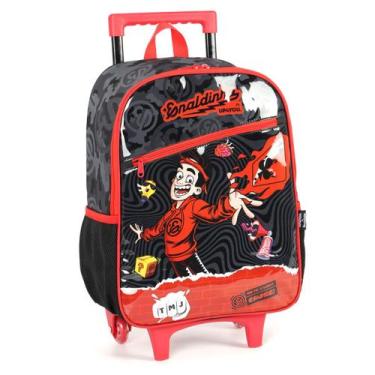 Imagem de Mochila De Rodinha Escolar Enaldinho Youtuber Luxcel Preto