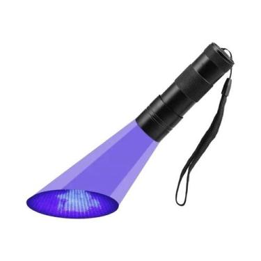 Imagem de Lanterna UV 395nm Com 9 LEDs Para Cura De Gel, Detector De Luz Negra P
