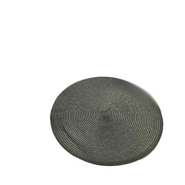 Imagem de Conjunto De Jogos Americanos Redondos, Adequados Para Arranjos De Mesa, Uso Na Cozinha(6,Cinza)