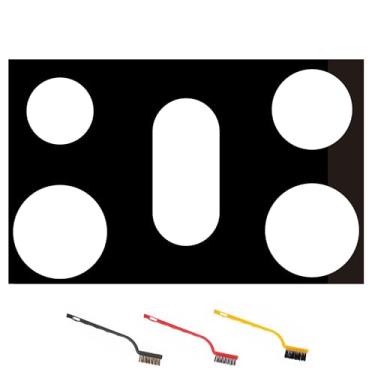 Imagem de vaxusrtaet Capa de fogão para GE Protetores de fogão a gás de 76 cm para modelo JGS760SP1SS, JGSS66FELDS, JGSS86SPSS - Protetor de tampa de fogão antiaderente reutilizável