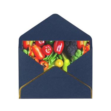 Imagem de SKKNT Cartões de felicitações com estampa de frutas frescas para todas as ocasiões, convites de festa de aniversário de casamento, 12,7 x 15,2 cm