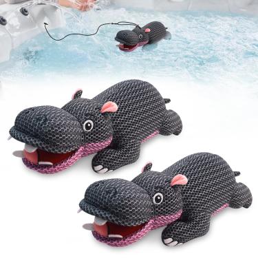 Imagem de ZYIDBNG Absorvedor de escória para banheira de hidromassagem hipopótamo reutilizável lavável para acessórios de banheira de hidromassagem spa esponja absorvente de óleo de piscina (pacote com 2