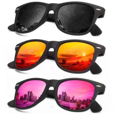 Imagem de Óculos de sol KALIYADI com acabamento fosco polarizado com bloqueio UV