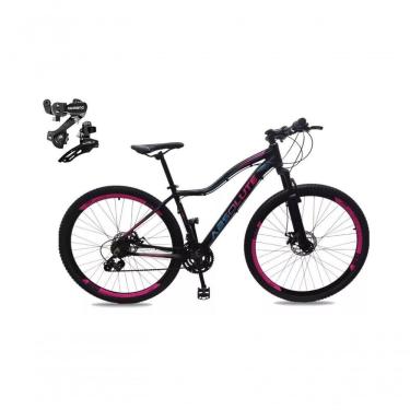 Imagem de Bicicleta Feminina Aro 29 Absolute Hera 24v Cambios Shimano Freio A Disco Mtb Alumínio preto Tam: 17
