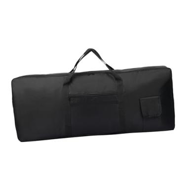 Imagem de menolana Bolsa para teclado de 76 teclas, capa protetora para piano eletrônico, bolsa acolchoada com alça, impermeável para transporte de teclado elétrico para