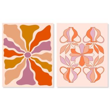 Imagem de Parisian Pink Haven Impressão em tela sala de estar Conjunto de 2 arte de parede por Art Remedy, Gallery Wrapped, 20 x 24