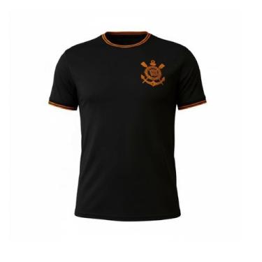 Imagem de Camisa Corinthians Estampada Dry Laranja - Infantil Tamanho:10Cor:Pret
