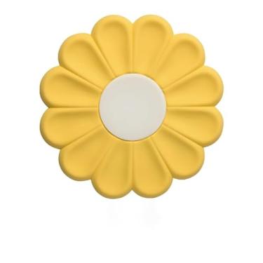 Imagem de 1 tapete de mesa resistente ao calor de margarida de silicone de 9,5 cm para porta-copos de cozinha