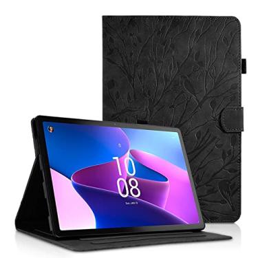 Imagem de Varohix Capa para Lenovo Tab P11 Pro (2ª geração) / Tab P11 Pro Gen 2 Folio Stand Capa magnética dobrável de couro PU com suporte para cartão padrão capa pássaros árvores Lenovo Tab P11 Pro 2022 11,2