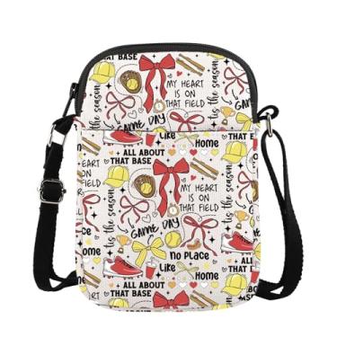 Imagem de Presentes de softbol para meninas adolescentes presentes de softbol para equipe de softball, presente de líder de torcida, material de softball, presente de dia de jogo, softball, bolsa para mãe (arte